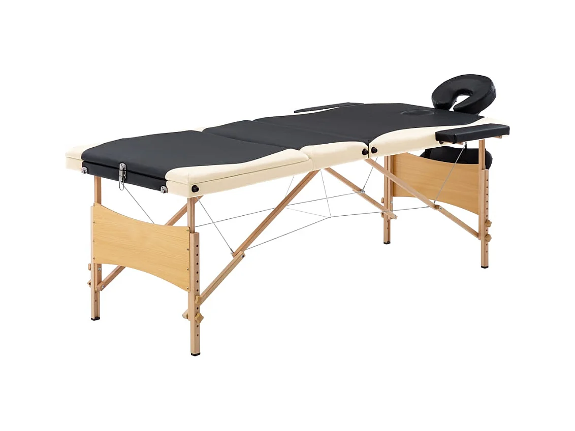 Table de massage pliable bois beige 191 x 70 x 59 cm 02_0001832