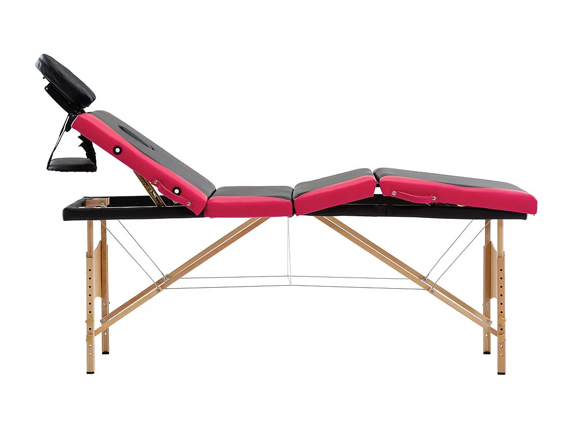Table de massage pliable bois marron 191 x 70 x 59 cm 02_0001858