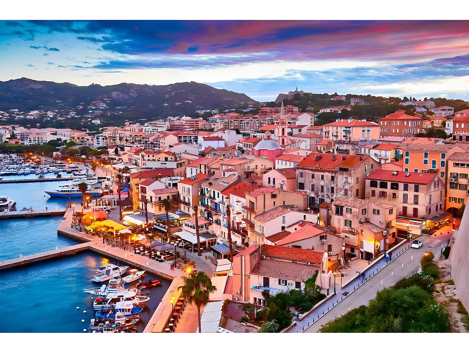 Tableau sur toile rue de Calvi 45x65 cm