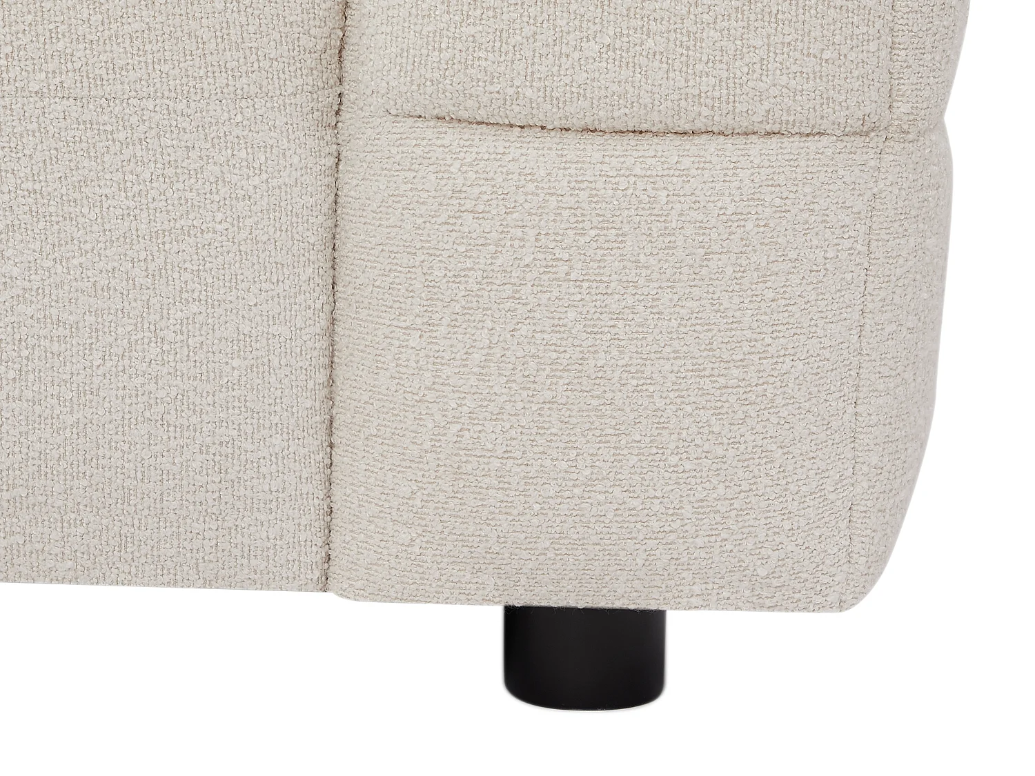 Fauteuil en tissu bouclette blanc ivoire LERICI de Pascal Morabito