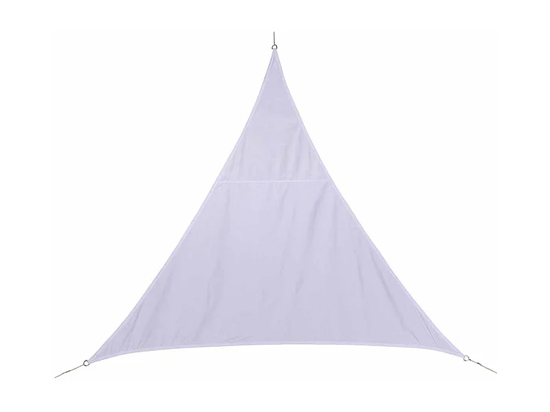 Voile d'ombrage triangulaire 2 x 2 x 2 m Curacao - Blanc - Hespéride