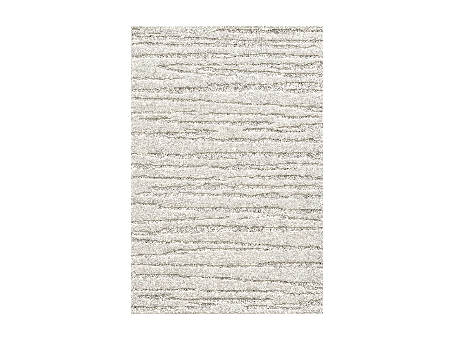 tappeto da soggiorno 140x200 tessuto rettangolo crema modello semplice CERVAG