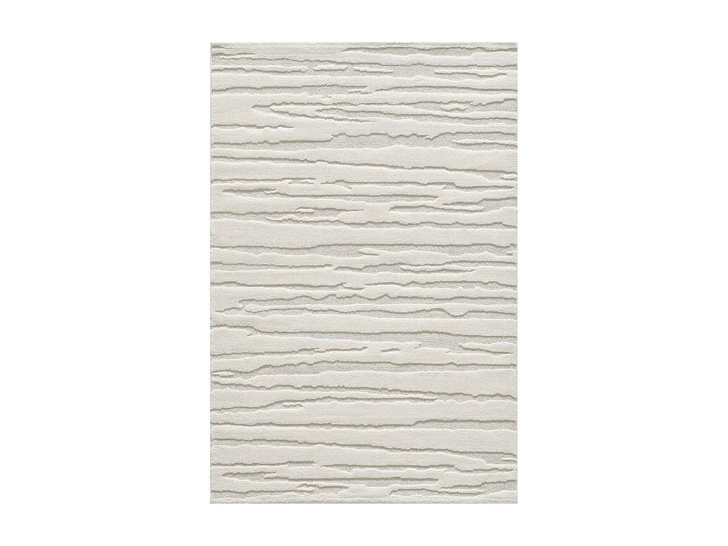 tapis couloir 80x300 tissé crème rectangle motif simple LYN9 CERVAG