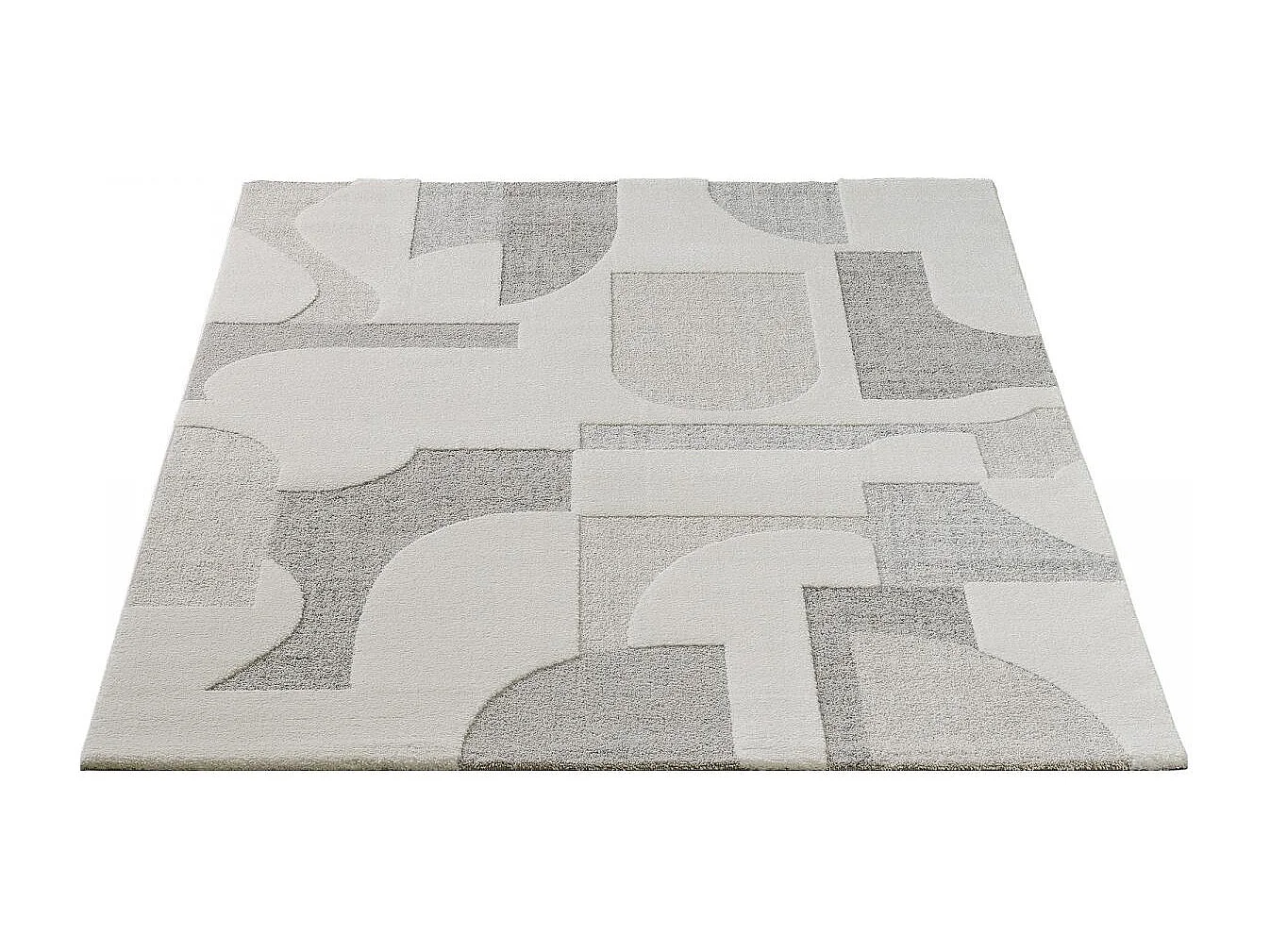 tappeto per camera da letto 120x170 tessuto rettangolo crema modello semplice CERGEO