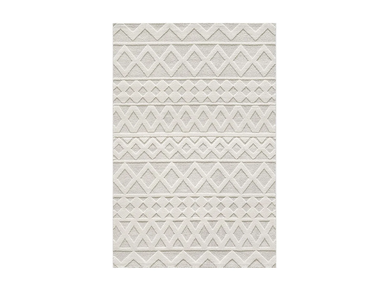tapis salle de réception 200x290 tissé crème rectangle motif simple LYN9 CERLOS