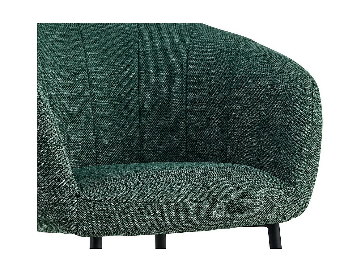 Stoel SEVILLE Groene Stof, afmetingen H79 x B57 x D62, ideaal voor uw keuken of eetkamer