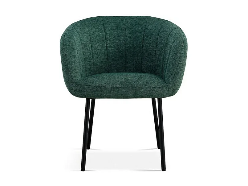 Stoel SEVILLE Groene Stof, afmetingen H79 x B57 x D62, ideaal voor uw keuken of eetkamer