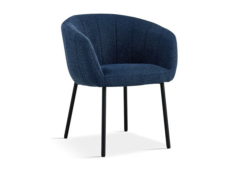 Stoel SEVILLE Blauwe Stof, afmetingen H79 x B57 x D62, ideaal voor uw keuken of eetkamer.