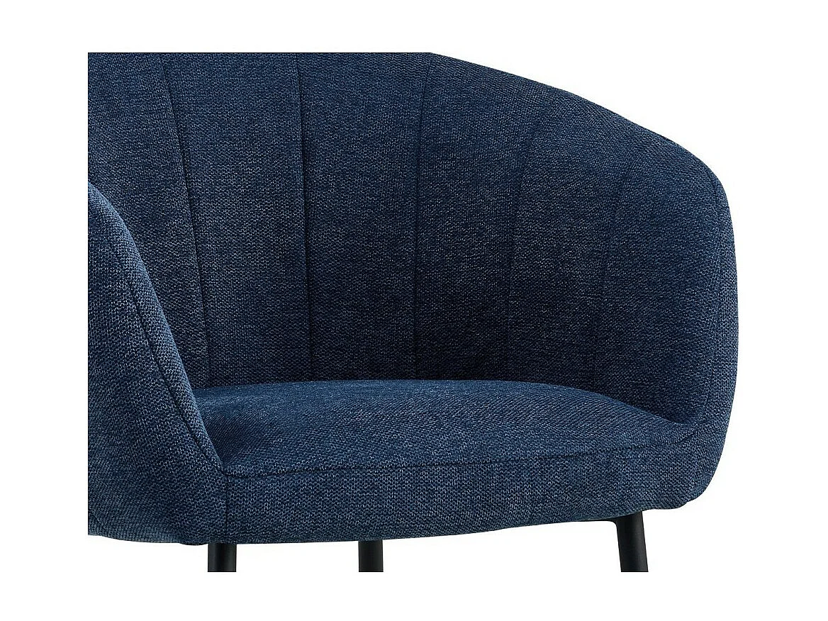 Stoel SEVILLE Blauwe Stof, afmetingen H79 x B57 x D62, ideaal voor uw keuken of eetkamer.