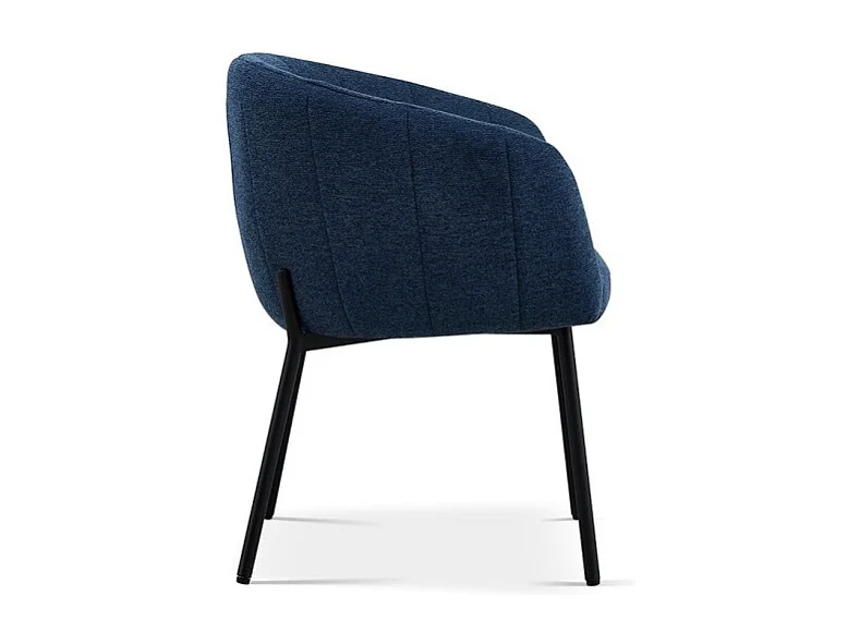 Stoel SEVILLE Blauwe Stof, afmetingen H79 x B57 x D62, ideaal voor uw keuken of eetkamer.