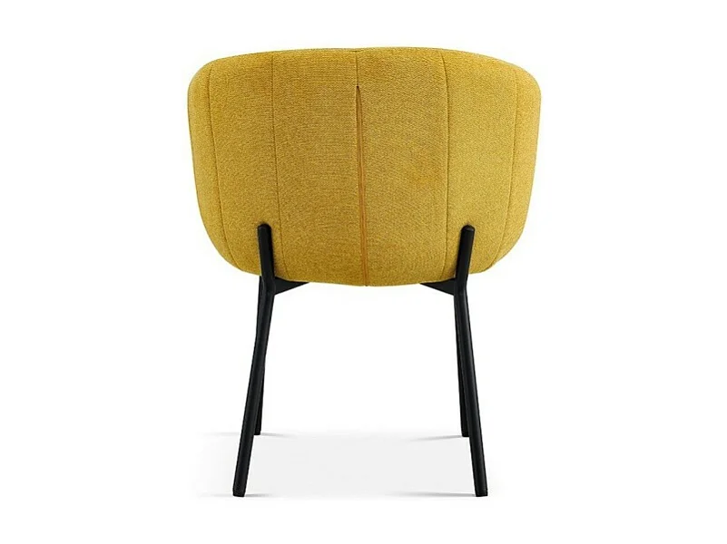 Cadeira SEVILLE Tecido Amarelo, dimensão H79 x L57 x P62, ideal para sua cozinha ou sala de jantar.