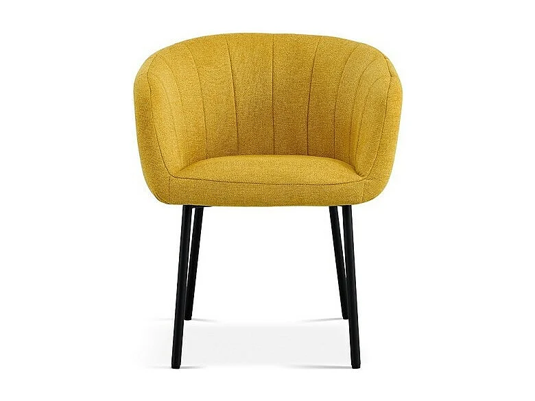Cadeira SEVILLE Tecido Amarelo, dimensão H79 x L57 x P62, ideal para sua cozinha ou sala de jantar.