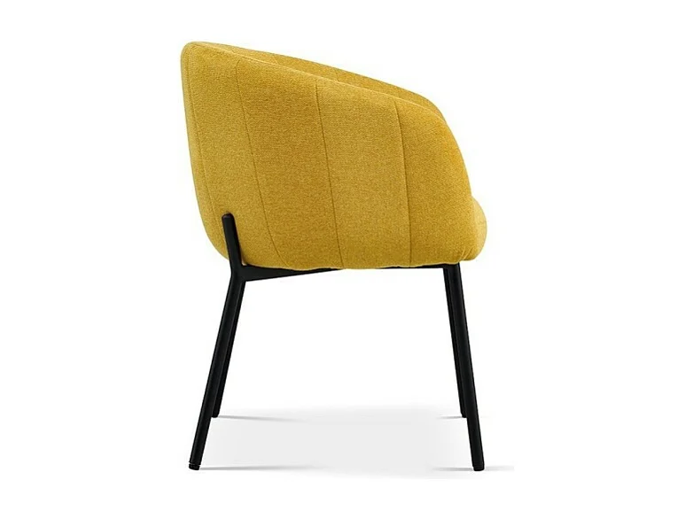 Chaise SEVILLE Tissu Jaune, dimension H79 x L57 x P62, idéal pour votre cuisine ou salle à manger