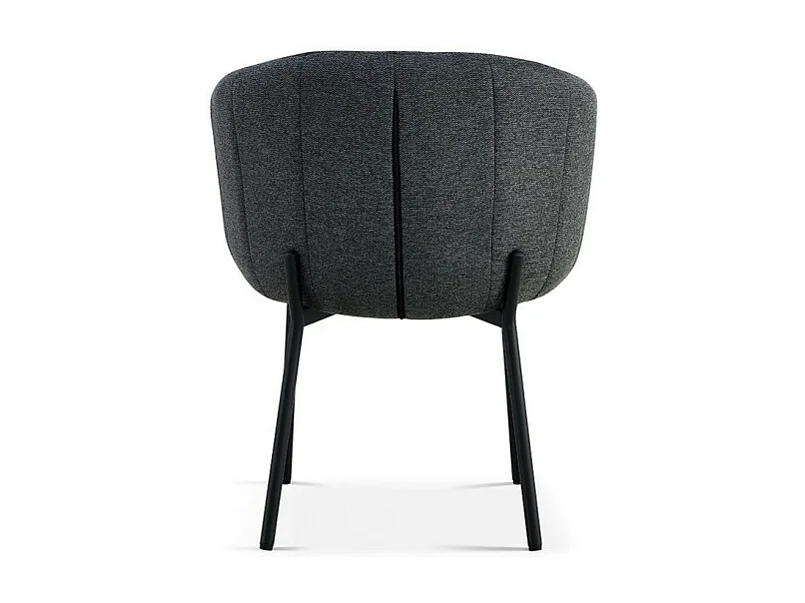 Chaise SEVILLE Tissu Gris foncé, dimension H79 x L57 x P62, idéal pour votre cuisine ou salle à manger