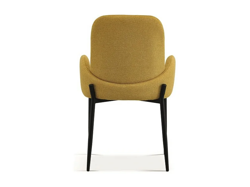 Chaise BALBOA Tissu Jaune, dimension H88 x L60 x P57, idéal pour votre cuisine ou salle à manger