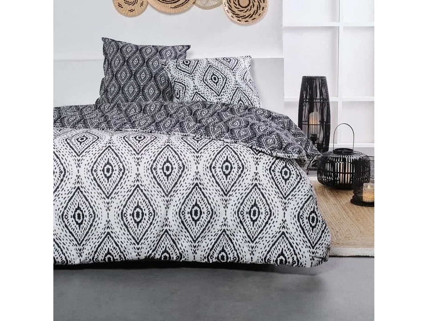 Beddengoedset - 240 x 220 cm - etnische print katoen
