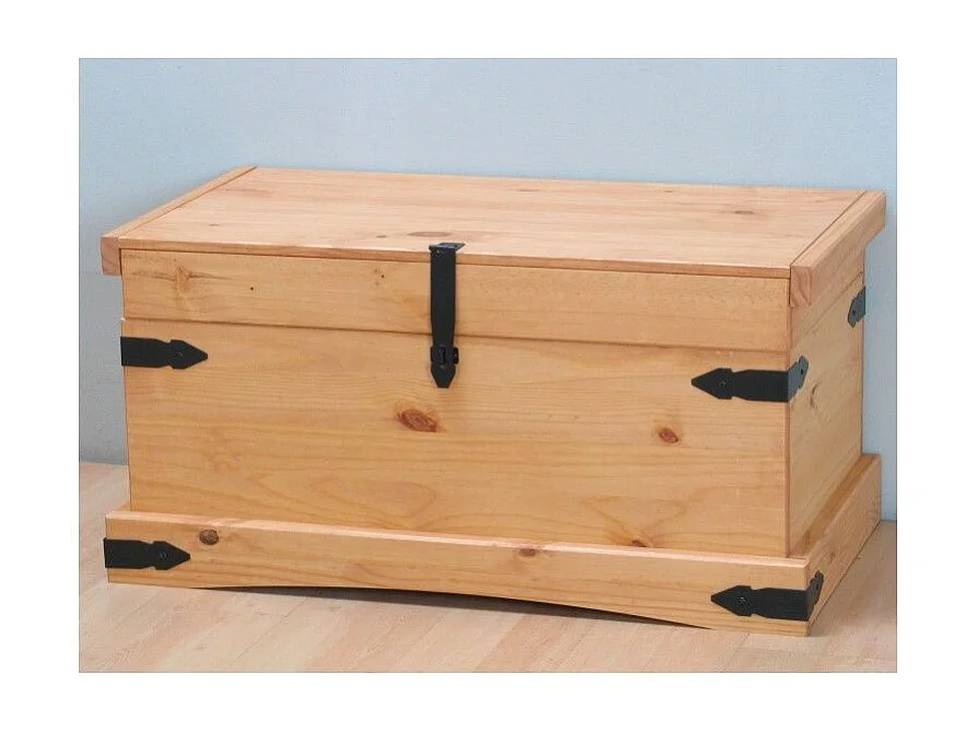 New Mexico Coffre, largeur 92 cm, hauteur 45 cm, délavé/ciré.