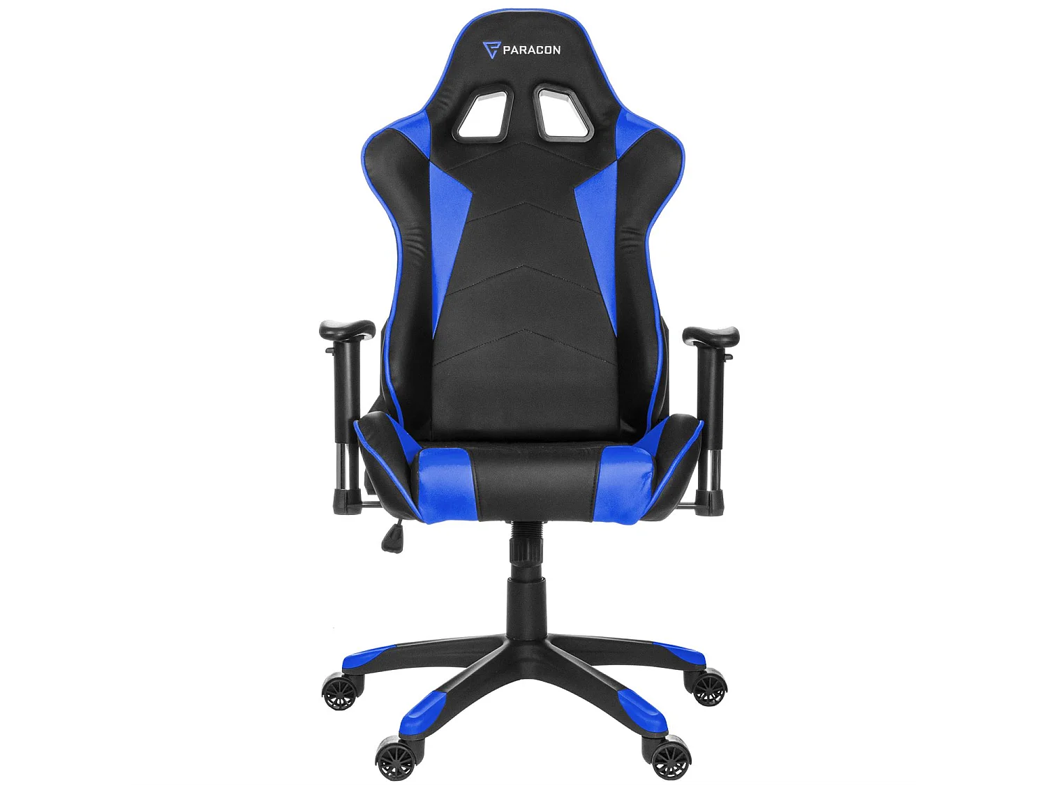Paracon Knight Fauteuil de gamer avec oreiller cervical et soutien lombaire, bleu.