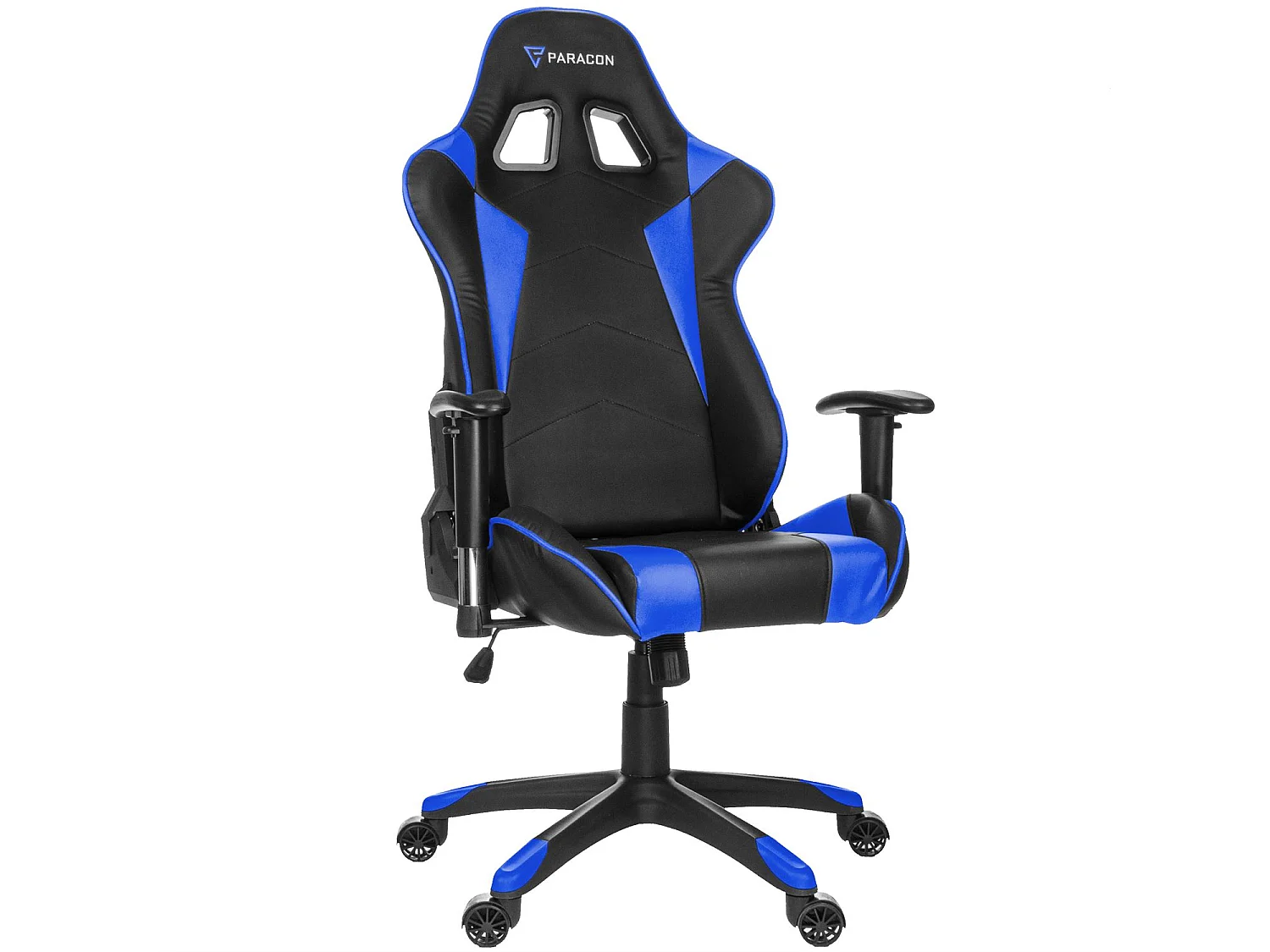 Paracon Knight Fauteuil de gamer avec oreiller cervical et soutien lombaire, bleu.