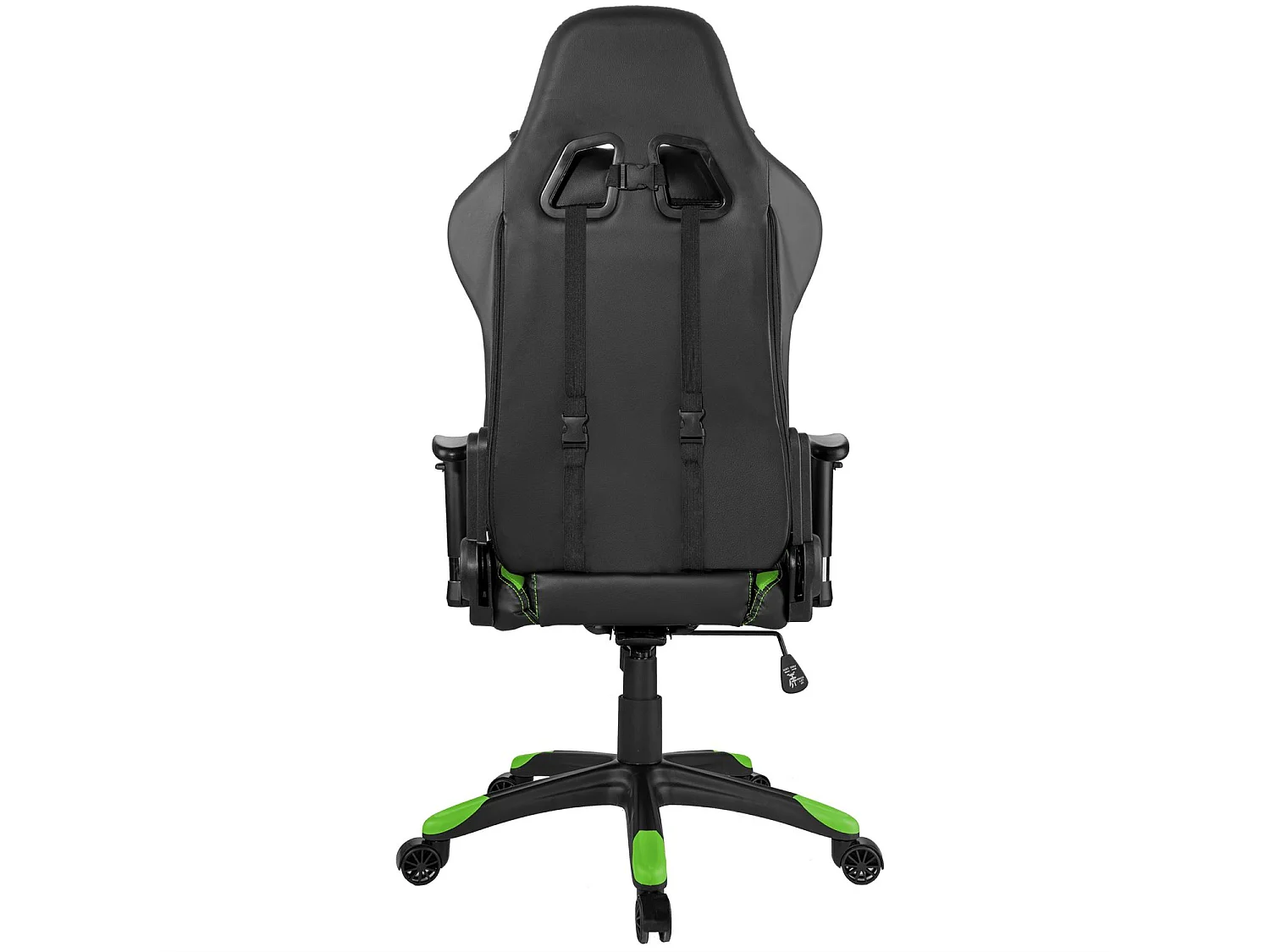 Paracon Rogue Fauteuil de gamer avec oreiller cervical et soutien lombaire, vert.
