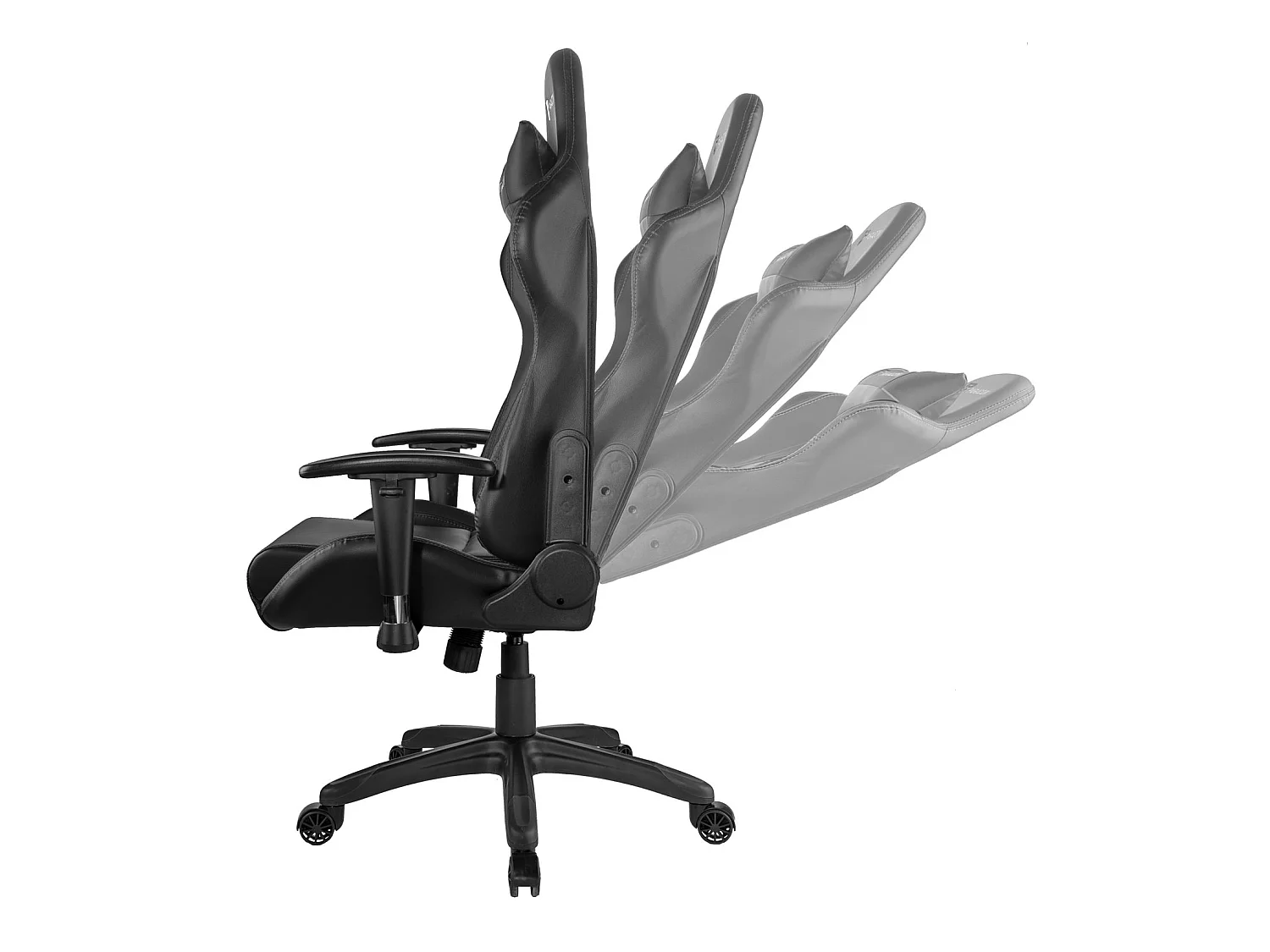 Paracon Rogue Gaming Stuhl inkl. Nackenkissen und Lendenstütze schwarz.