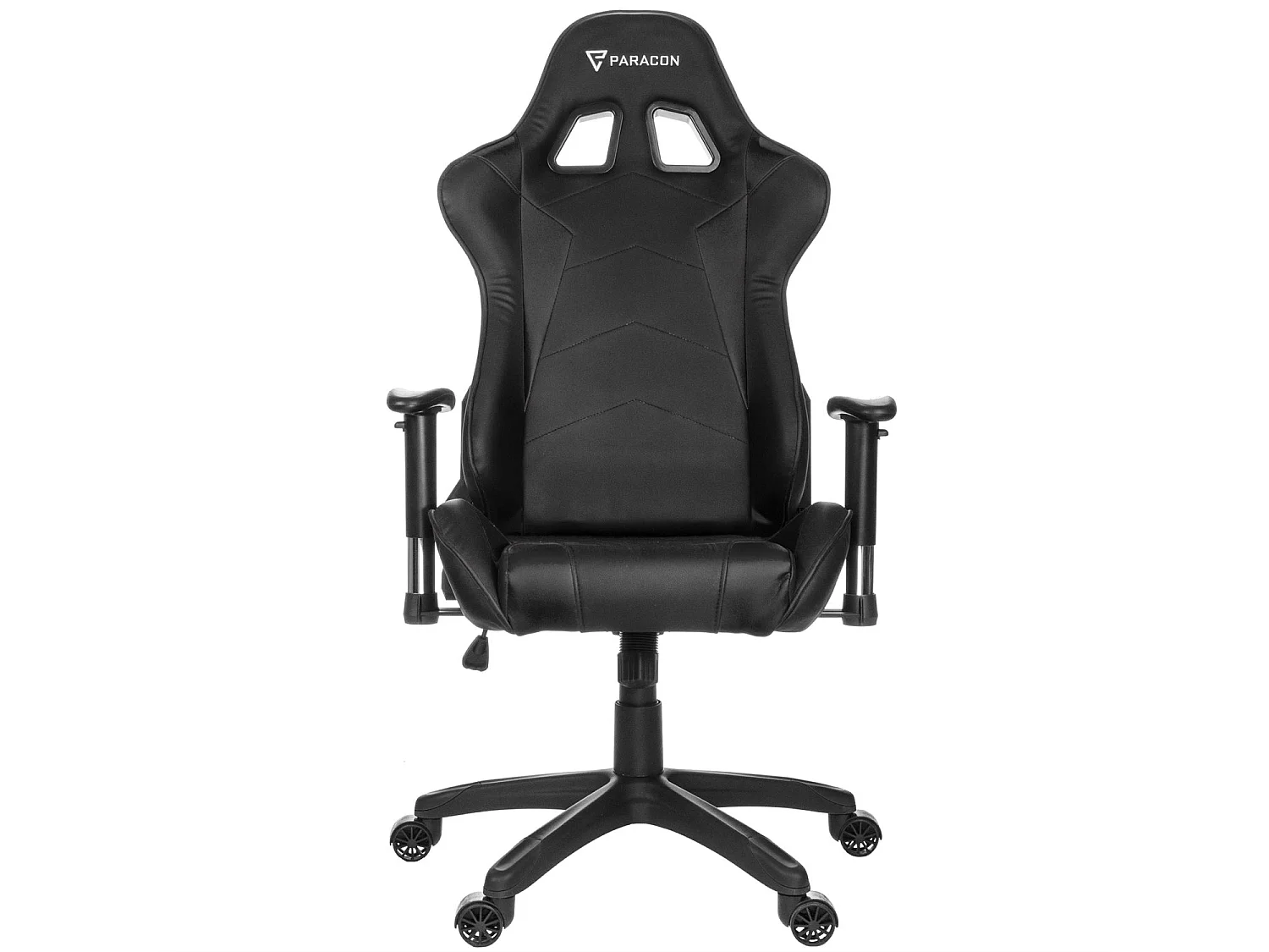 Paracon Knight gamestoel incl. kussen voor nek en lenden zwart.