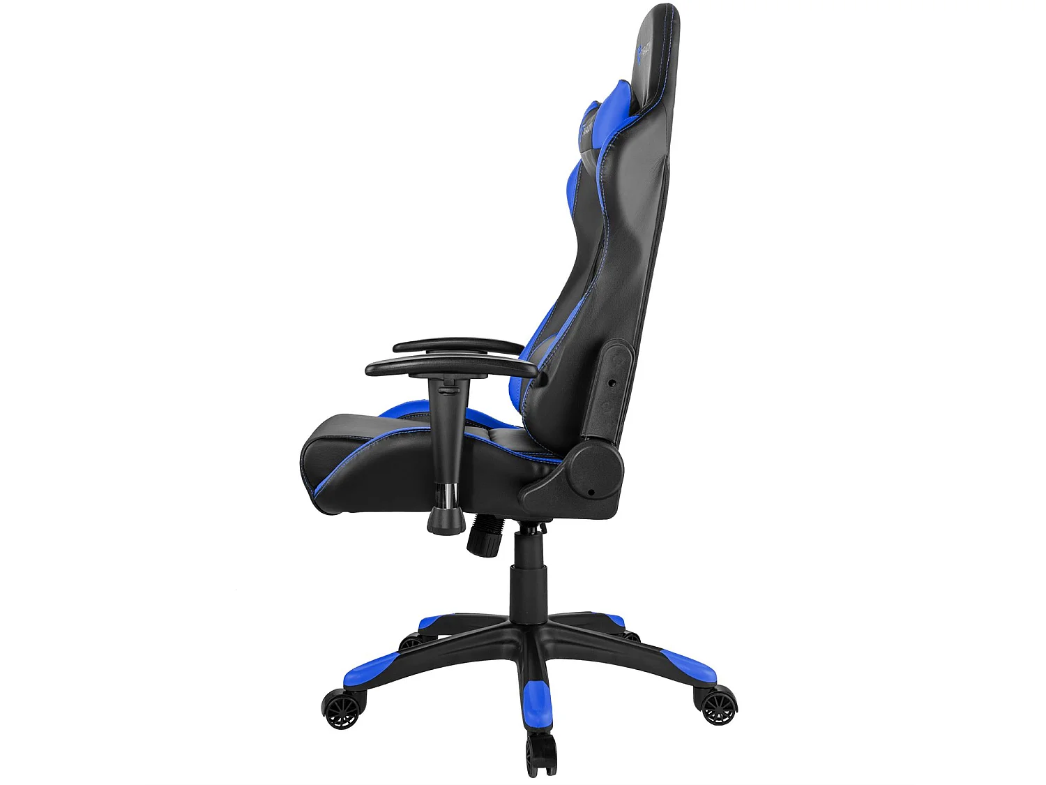 Paracon Rogue Fauteuil de gamer avec oreiller cervical et soutien lombaire, bleu.