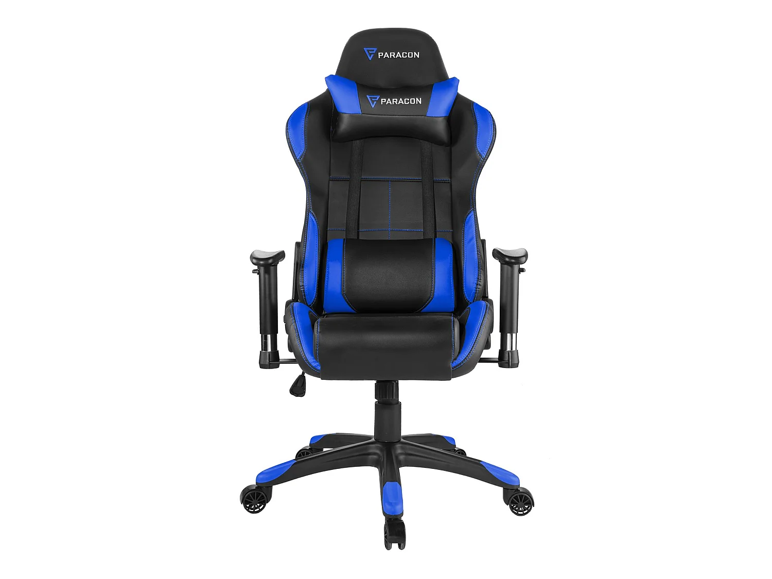 Paracon Rogue gamestoel incl. kussen voor nek en lenden blauw.