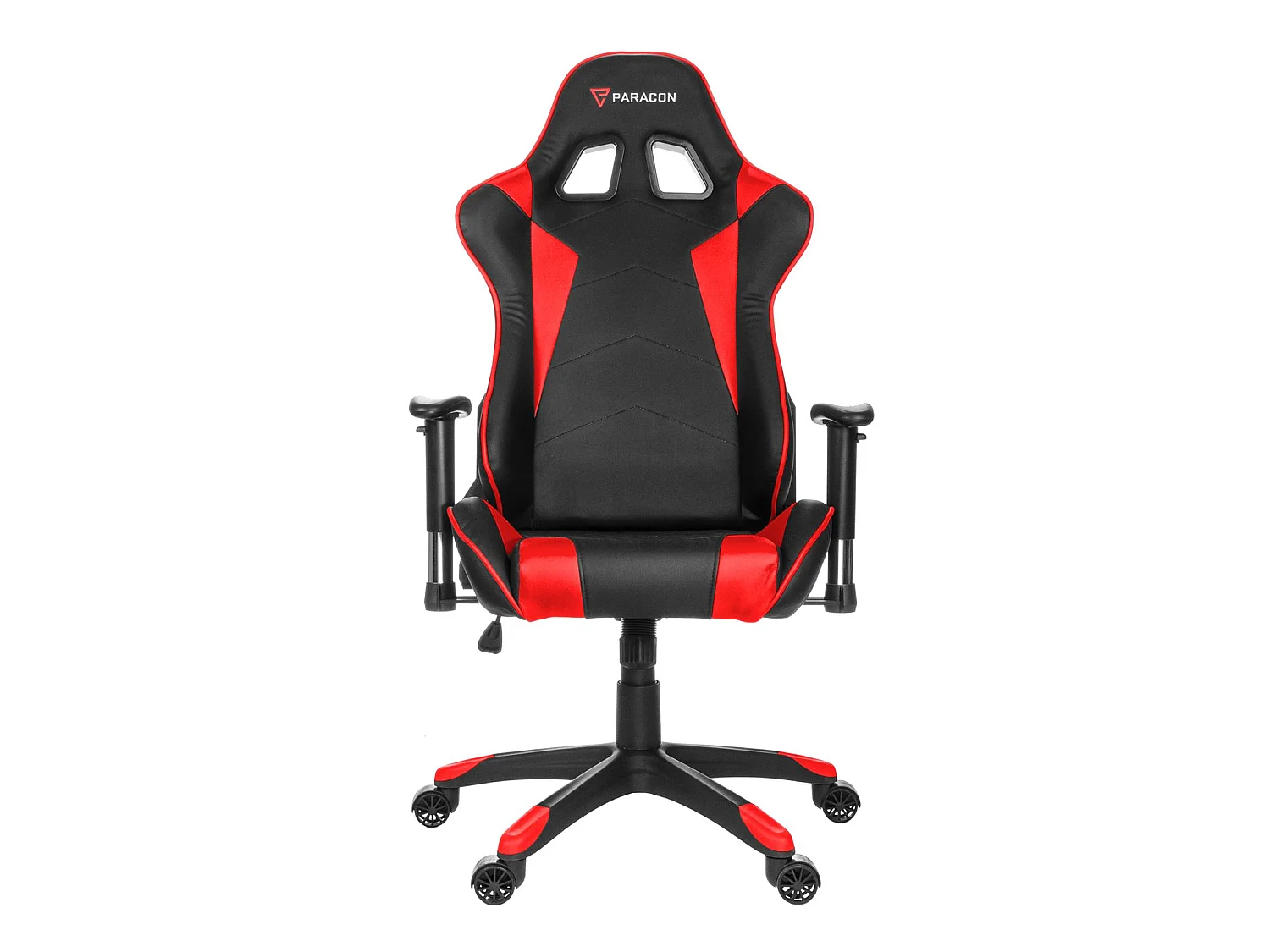 Paracon Knight Fauteuil de gamer avec oreiller cervical et soutien lombaire, rouge.