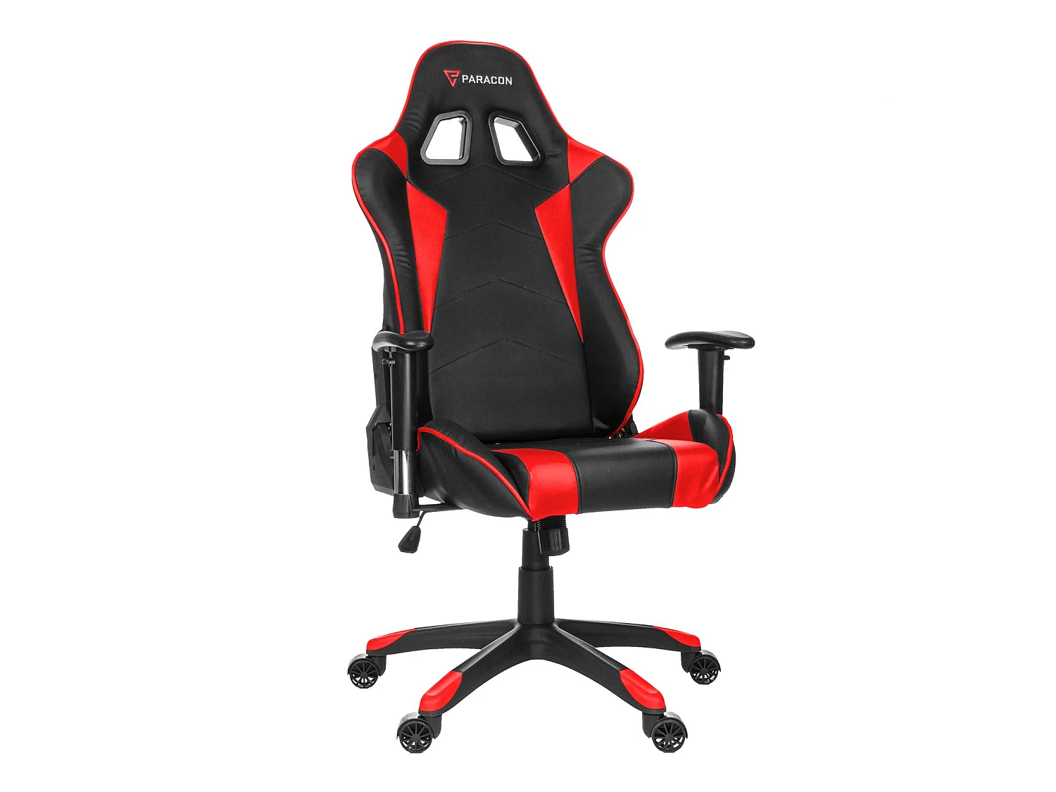 Paracon Knight Fauteuil de gamer avec oreiller cervical et soutien lombaire, rouge.