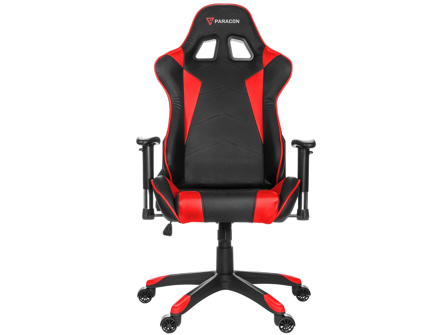 Paracon Knight Fauteuil de gamer avec oreiller cervical et soutien lombaire, rouge.
