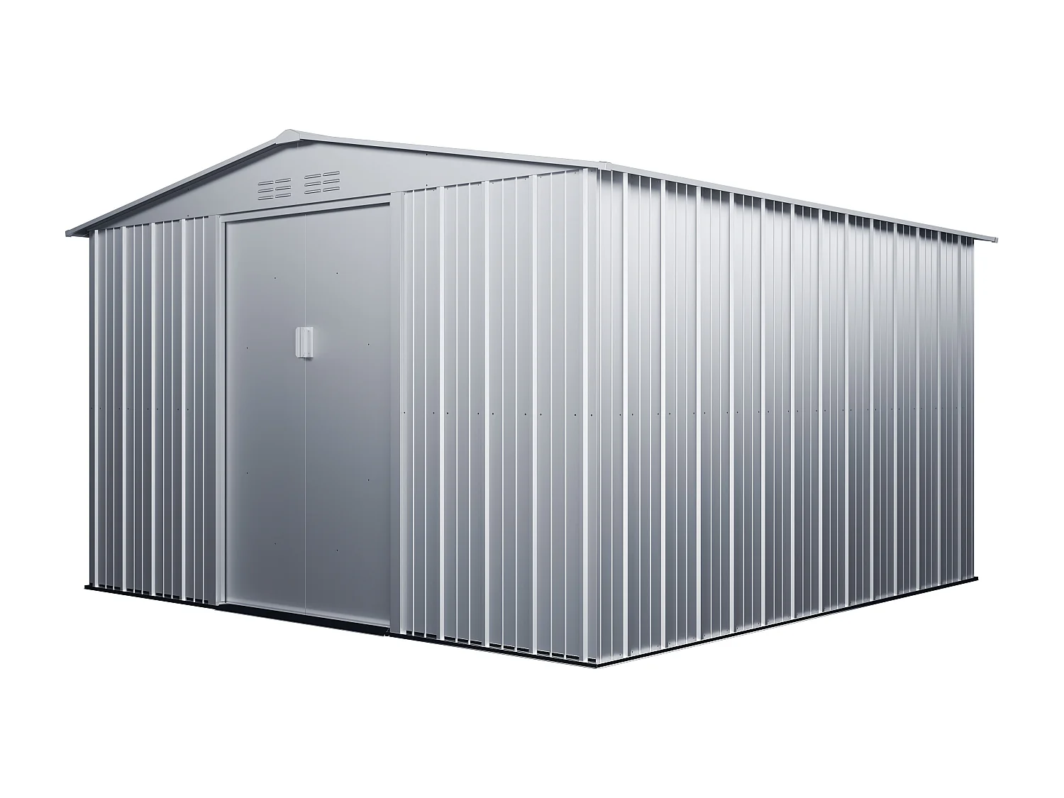 Gartenhaus Gerätehaus - Stahl - Grau - 12,02 m² - LINUS