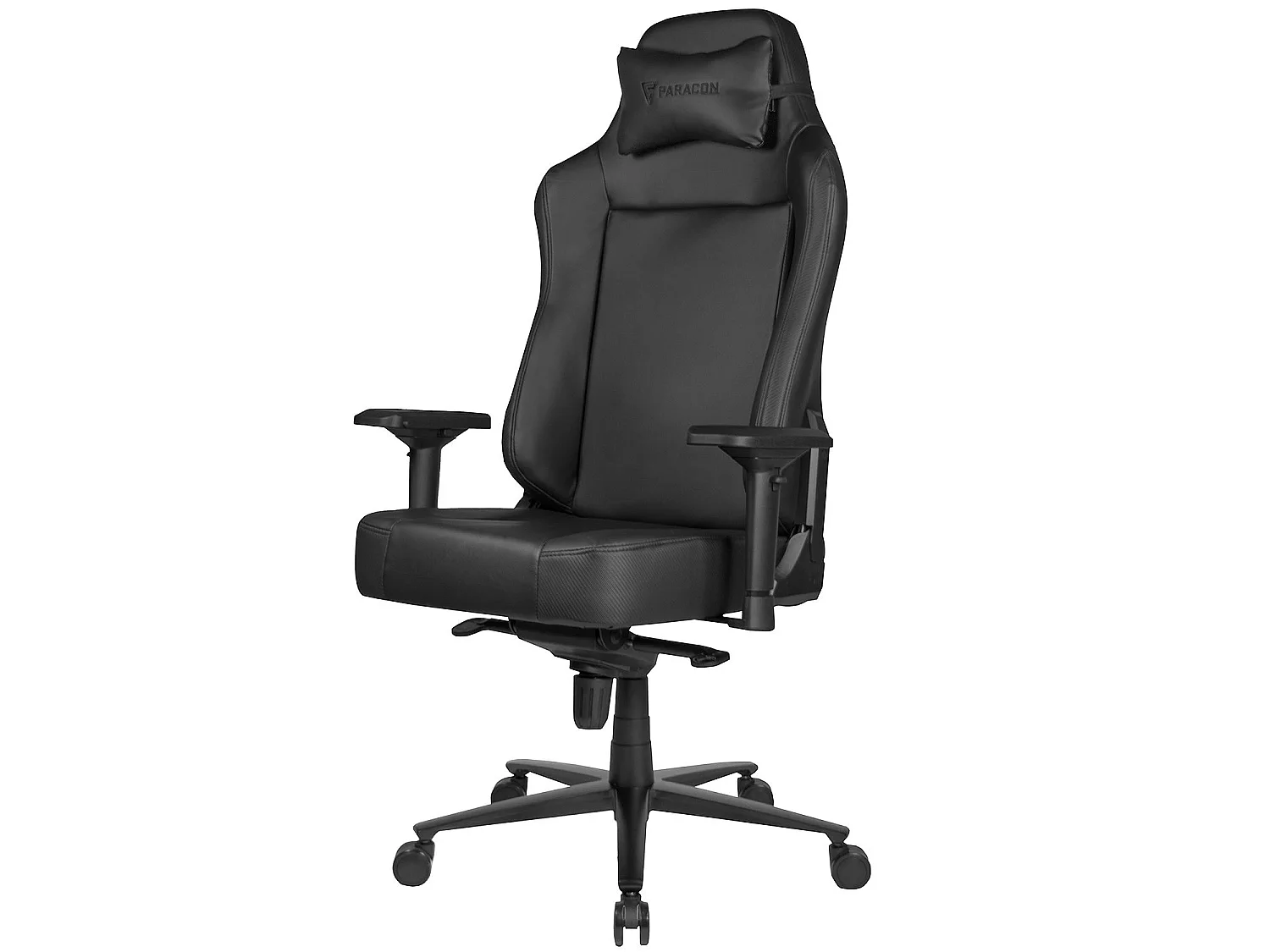 Paracon Supreme gamestoel incl. kussen voor nek zwart.