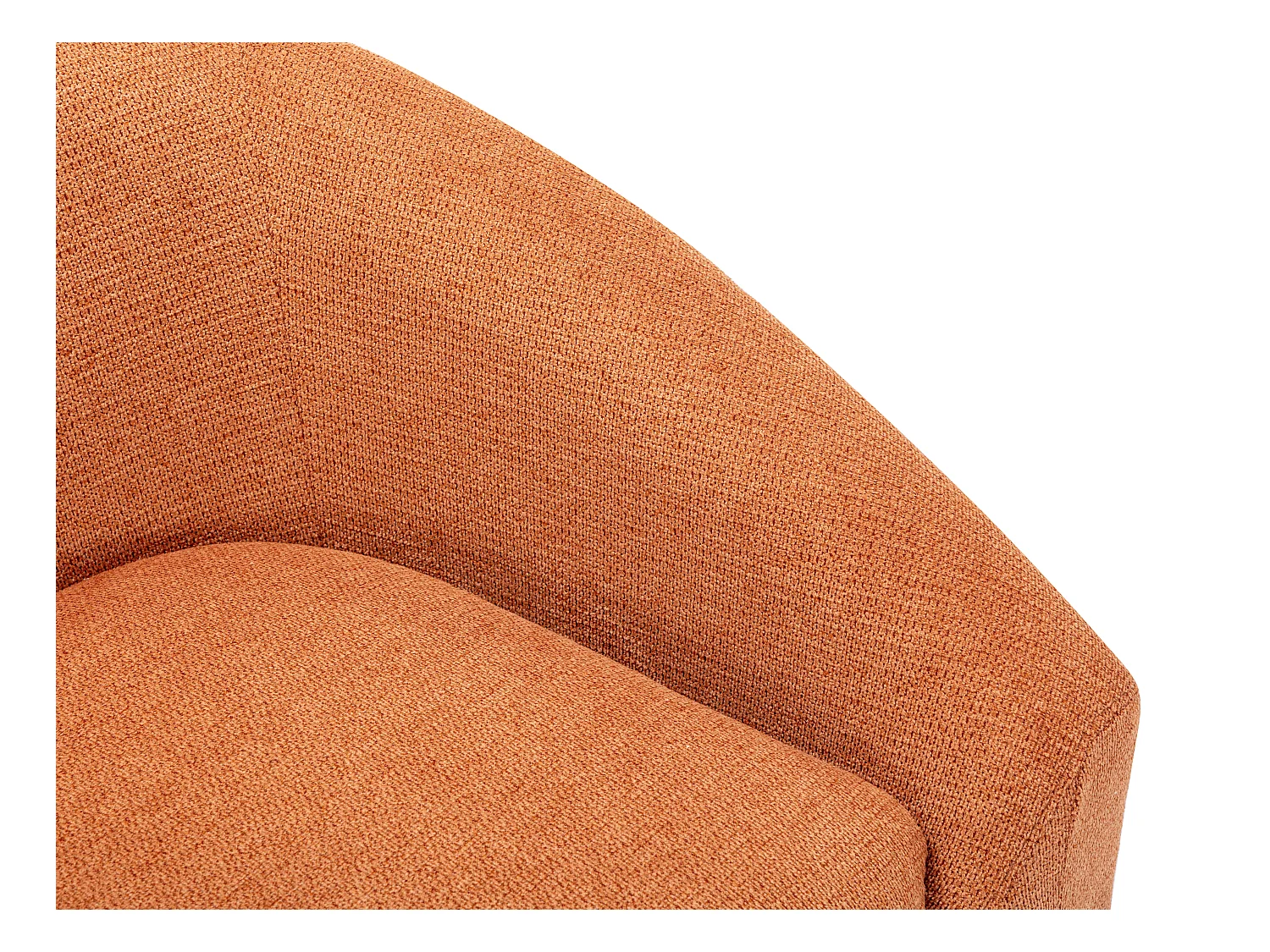 2-personers sofa i terracotta stof OSSANA