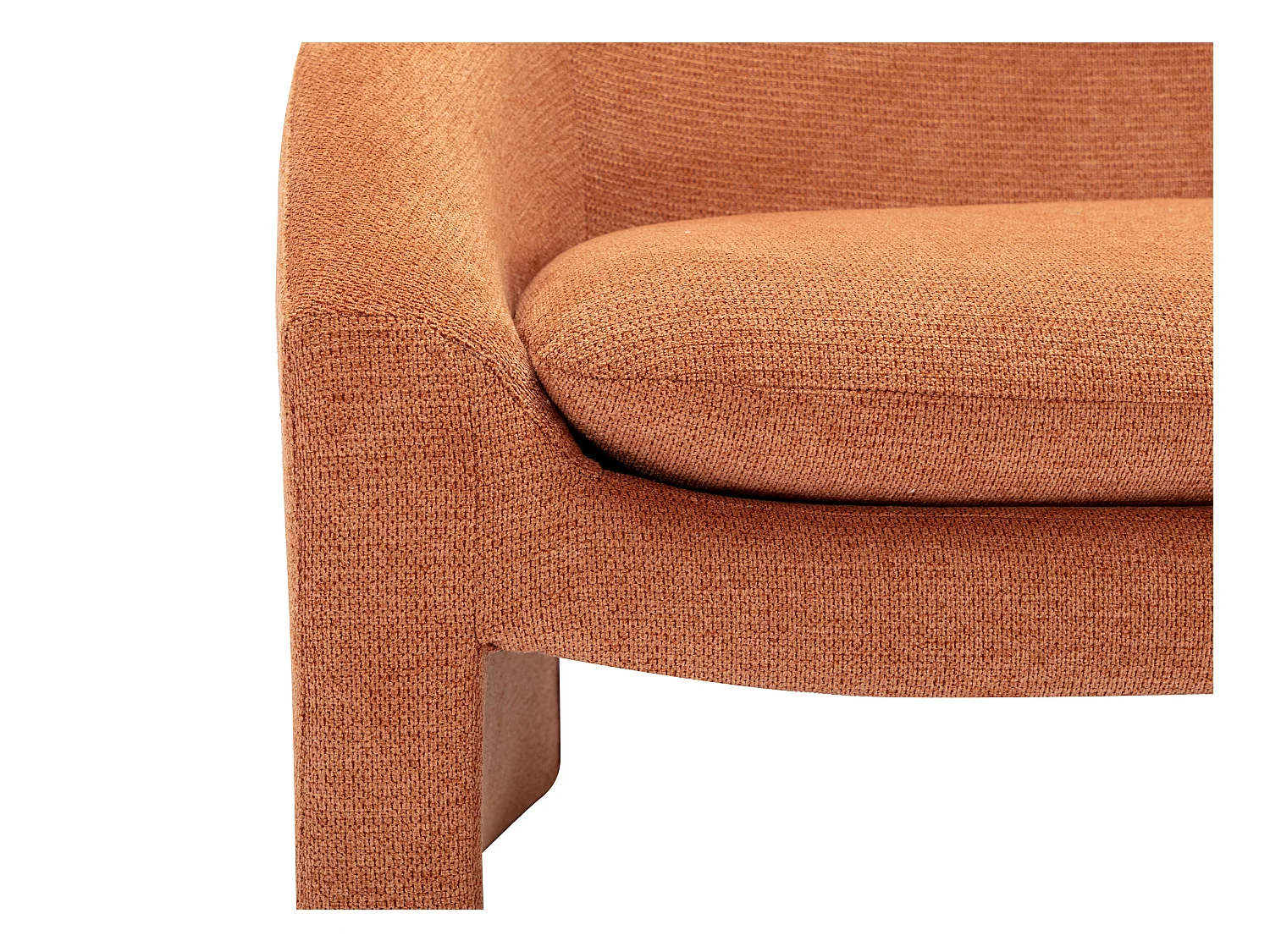 2-personers sofa i terracotta stof OSSANA