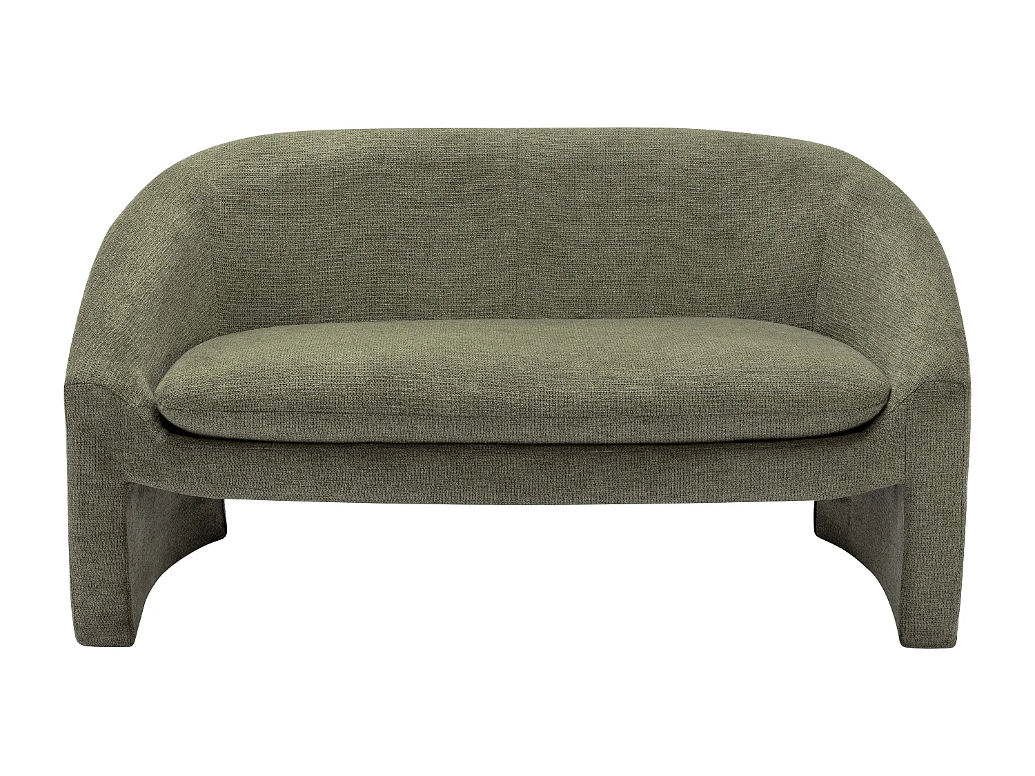 Sofa 2-Sitzer - Stoff - Grün - OSSANA