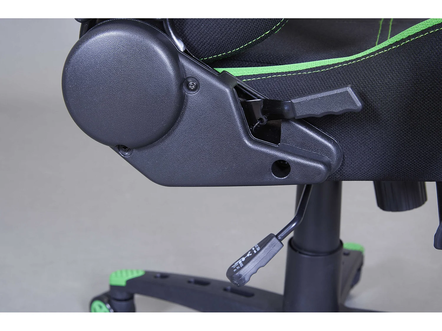 Chaise de Bureau "Sandes" 125-132cm Noir & Vert