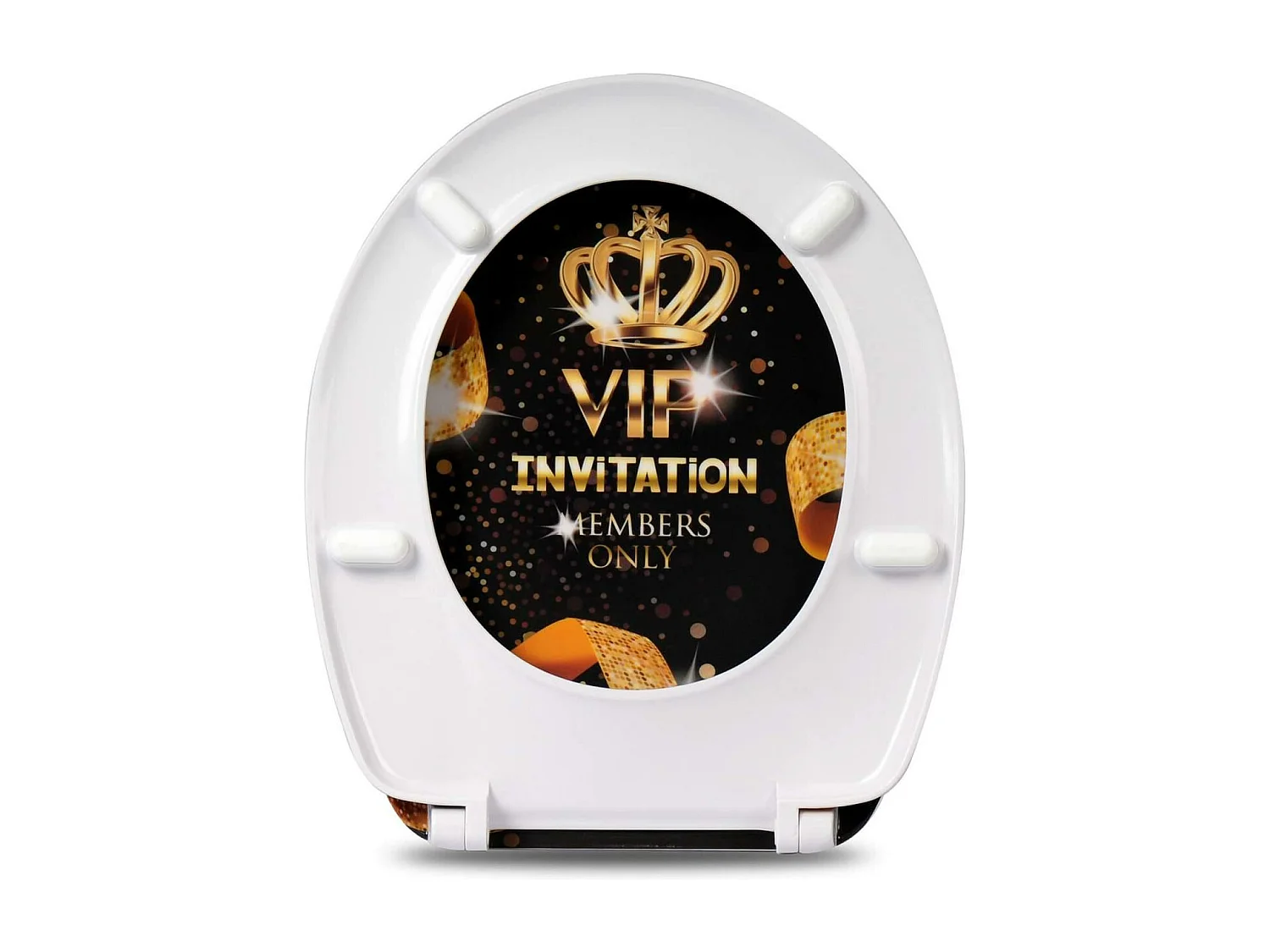 Abattant WC à abaissement noire 45.5 x 37.1 x 37.1 cm 19_0000732