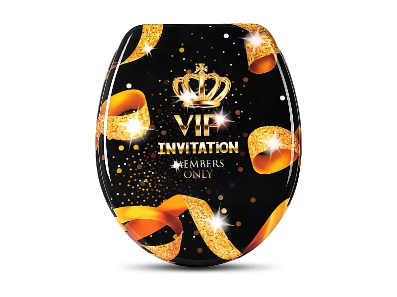 Sedile WC VIP con abbassamento automatico nero 19_0000732