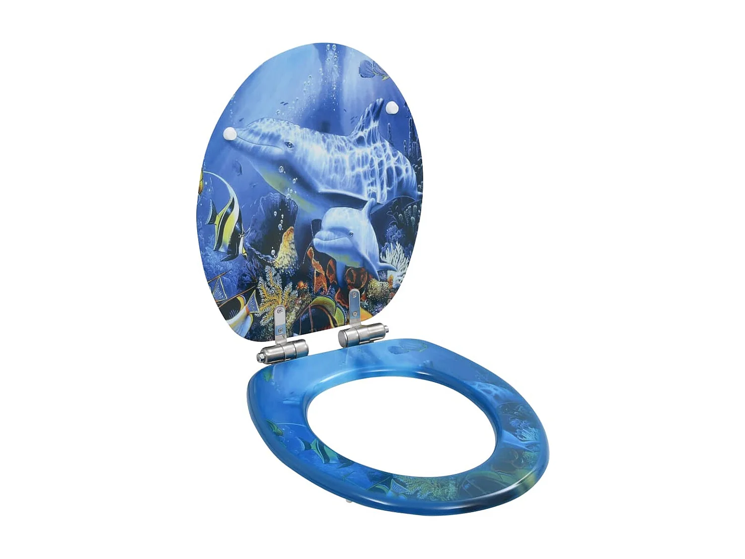 Siège de toilette abattant effet bois 43.7 x 37.8 x 5 cm 02_0002900