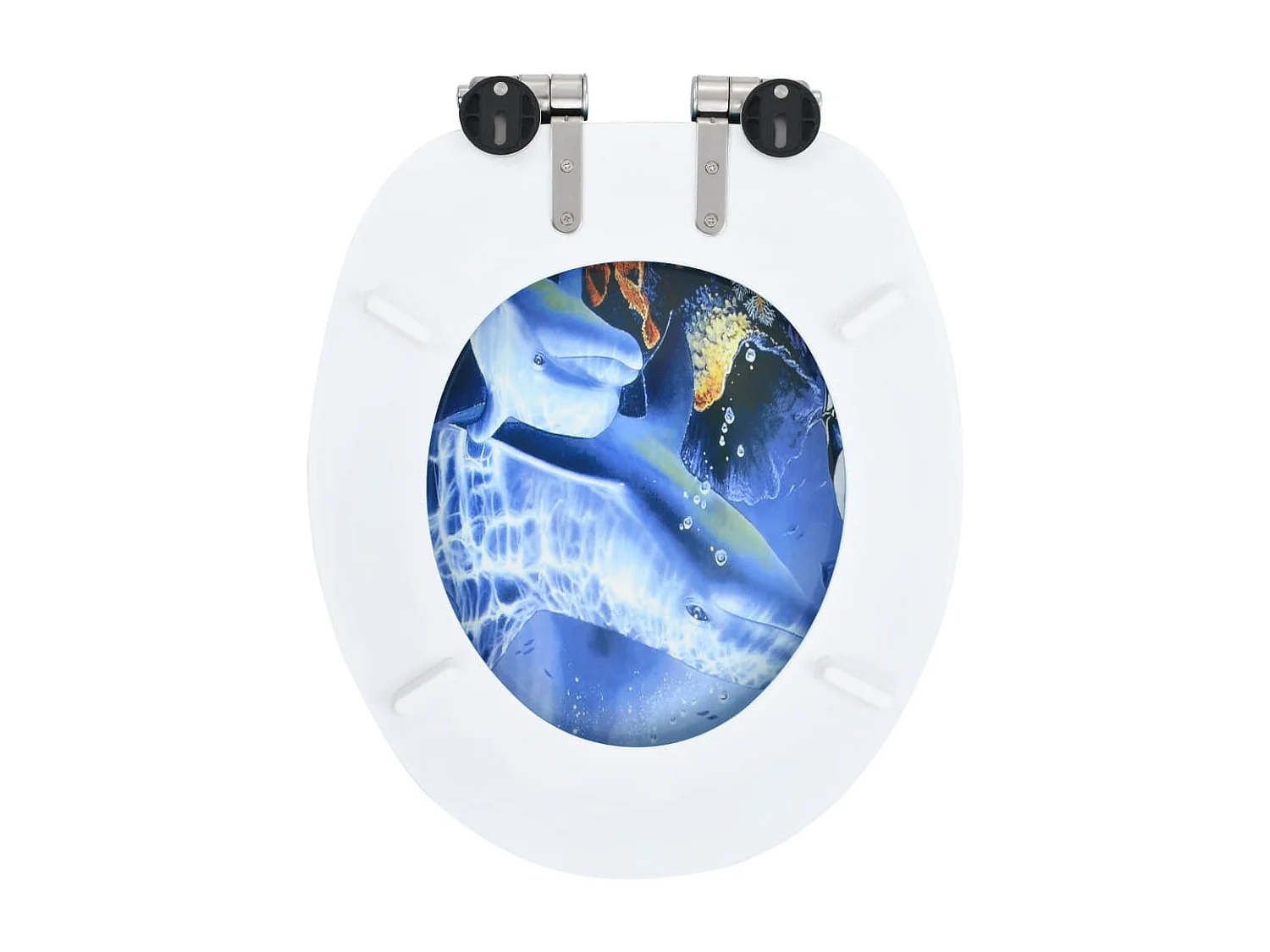 Siège de toilette abattant effet bois 43.7 x 37.8 x 5 cm 02_0002900