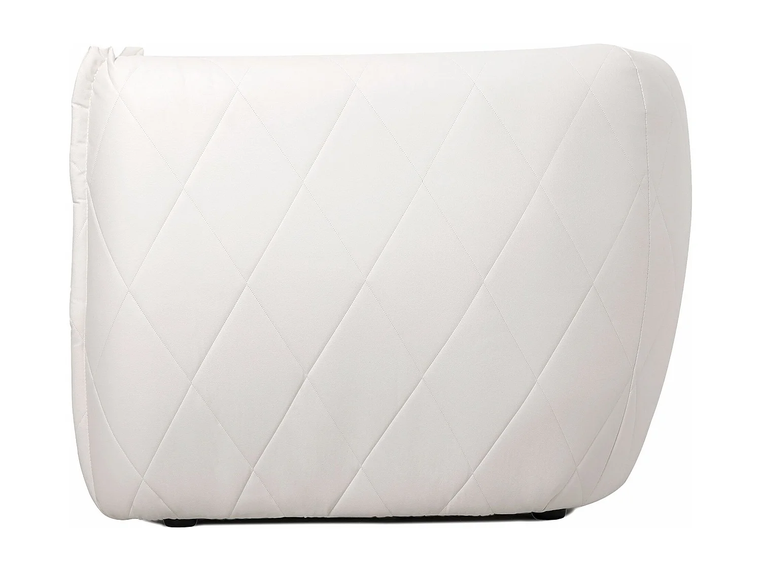 Canapé 3 places moderne revêtement matelassé Losania Simili Blanc