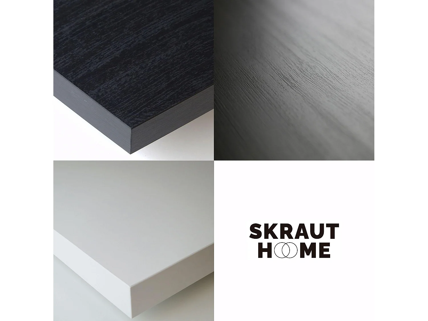 TV-Schrank, Lowboard, 150x35x57cm, Für TV-Geräte bis zu 65", Industriedesign, Weiß und Schwarz