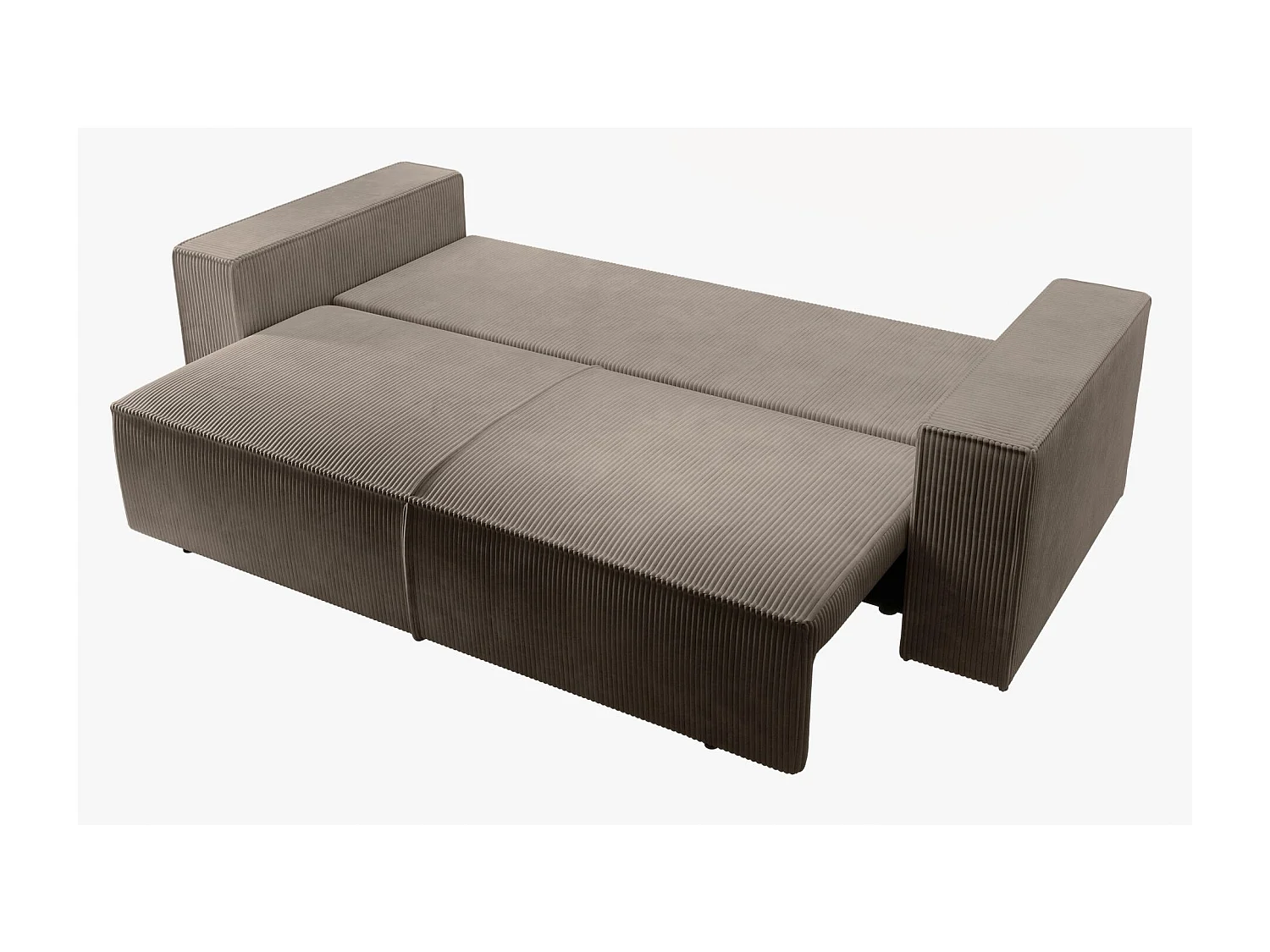 Slaapbank - 257x102 cm - 3 zitplaatsen - beige - FARESE