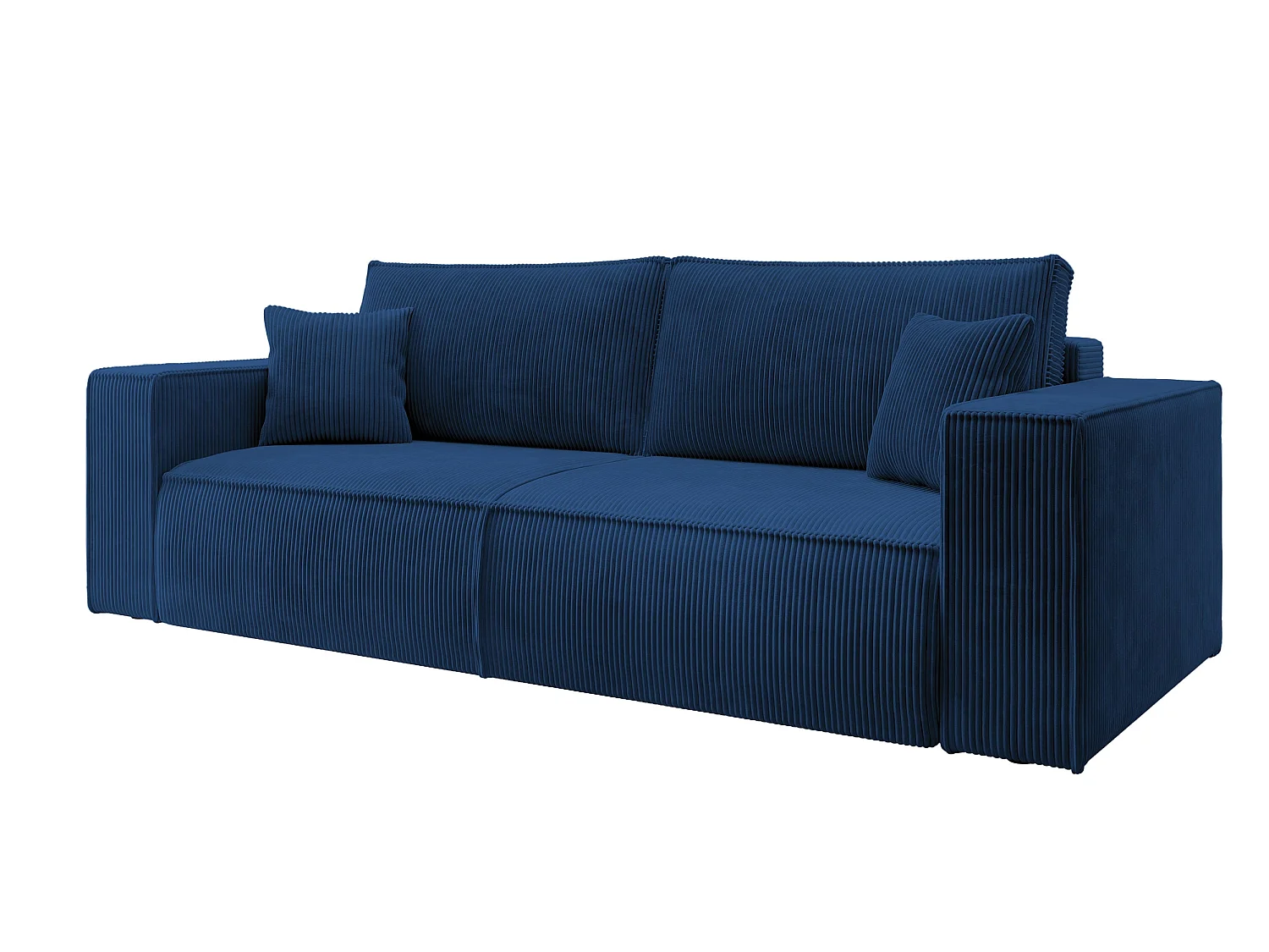 Slaapbank - 257x102 cm - 3 zitplaatsen - marineblauw - FARESE