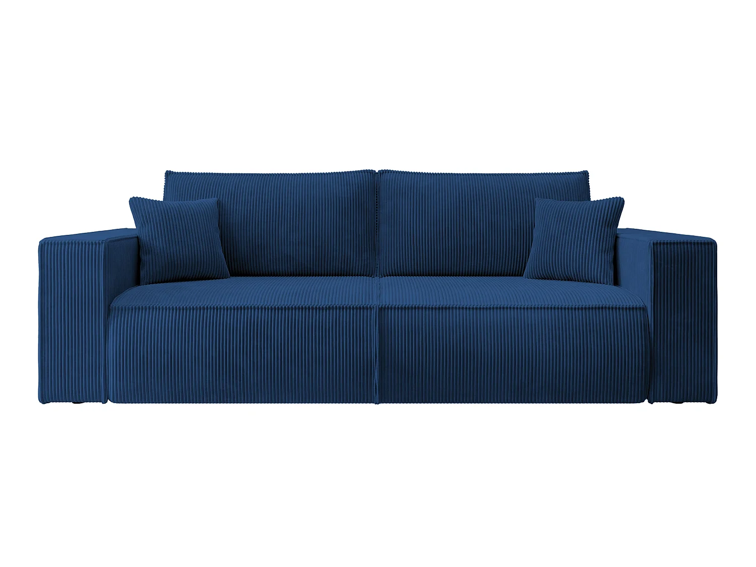 Slaapbank - 257x102 cm - 3 zitplaatsen - marineblauw - FARESE