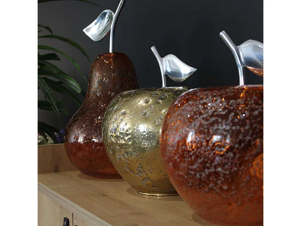 Lampe à poser en verre pomme Manzana