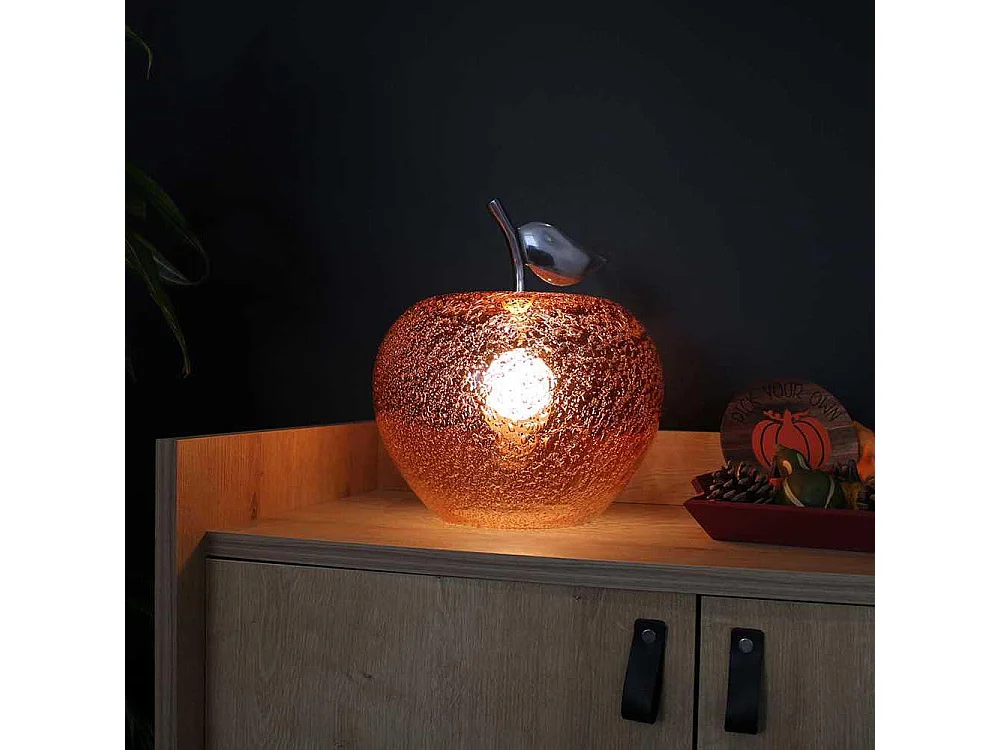 Lampe à poser en verre pomme Manzana