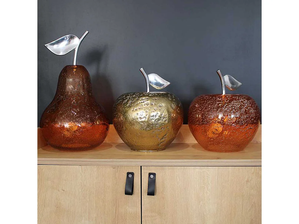 Lampe à poser en verre pomme Manzana