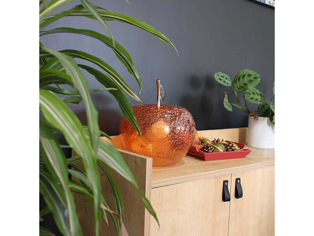 Lampe à poser en verre pomme Manzana